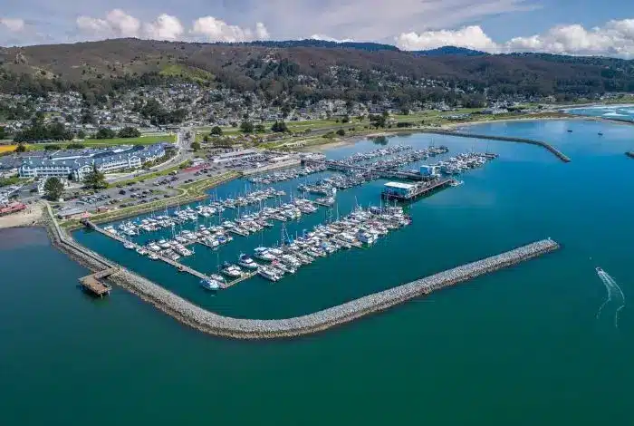 3. el granada700 x 400 (community) Harbor marina aerial view featuring San Mateo County Coastside communities in El Granada